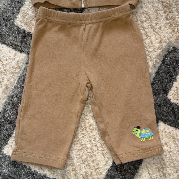 Boys 3-6m child of mine Carter’s outfit jacket with hood animals embroidered - Picture 4 of 5